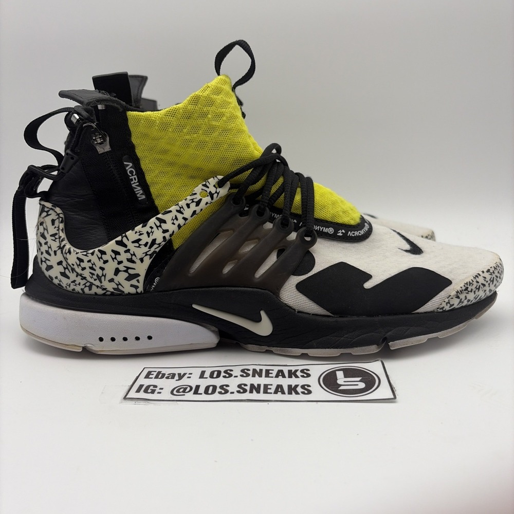 Size 9 - Acronym x Nike Air Presto Mid Dynamic Yellow (AH7832-100)